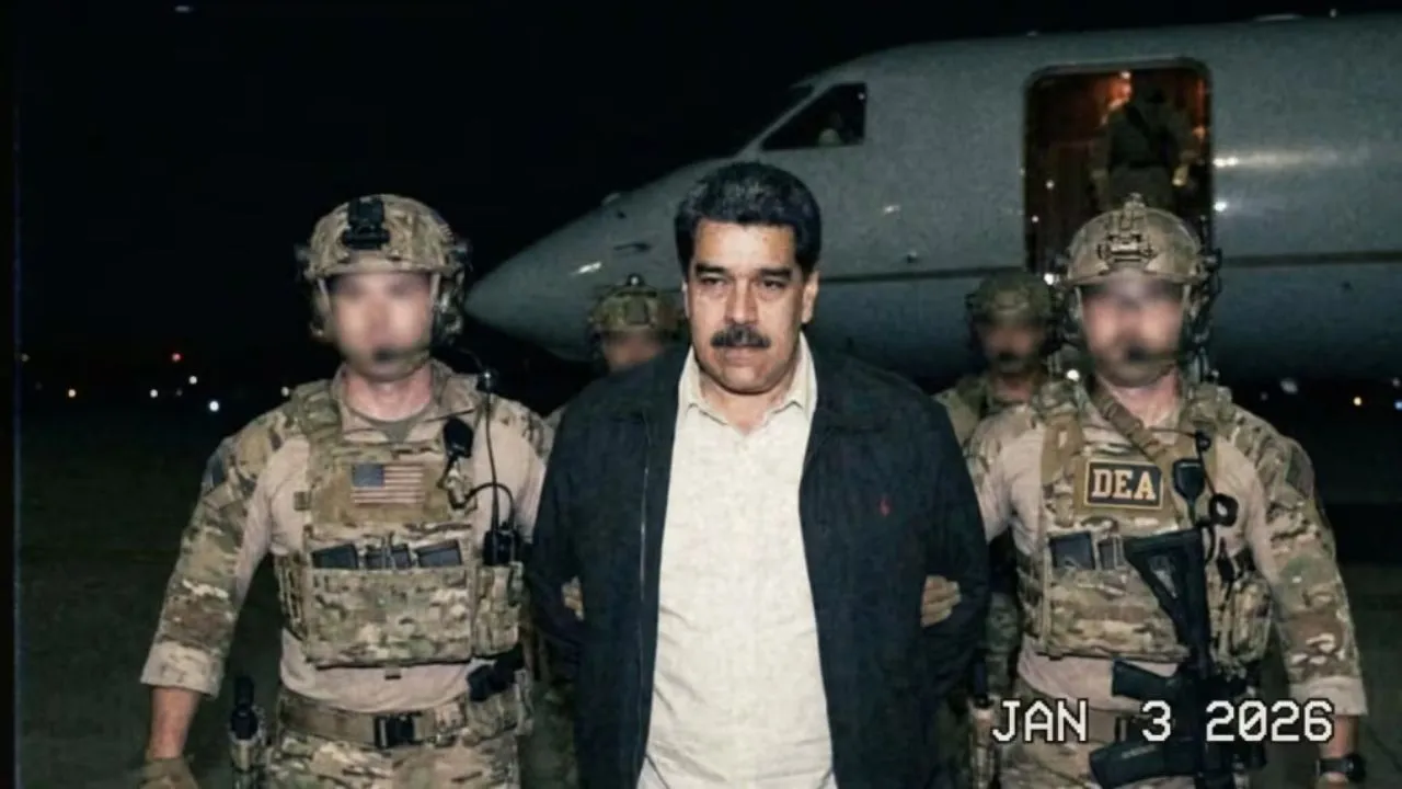 Imagen de la captura de Nicolás Maduro creada con inteligencia artificial.